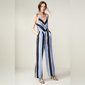 Adelyn Rae Blue and Black Striped Jumpsuit from Nordstrom